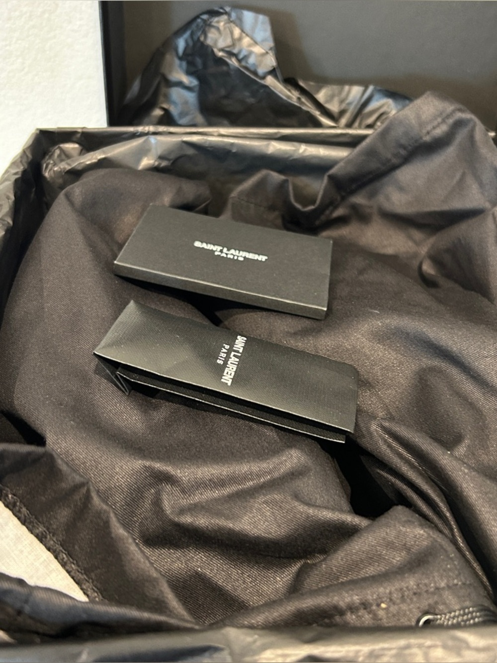 NIB SAINT LAURENT Cassandra 60 leather sandals Black, Size 37.5, Retail $1150 - Picture 8 of 8